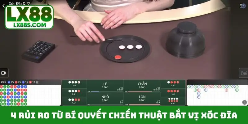 4 rủi ro từ bí quyết chiến thuật bắt vị xóc đĩa