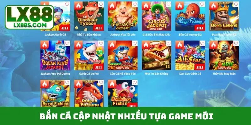 Bắn cá cập nhật nhiều tựa game mới