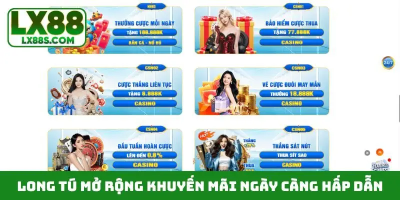 Long Tú mở rộng khuyến mãi ngày càng hấp dẫn